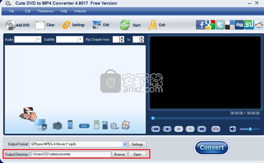 Cute DVD to MP4 Converter(dvd转mp4转换器)