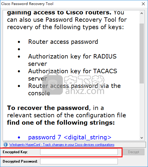 Cisco Password Recovery tool(Cisco密码查看工具)