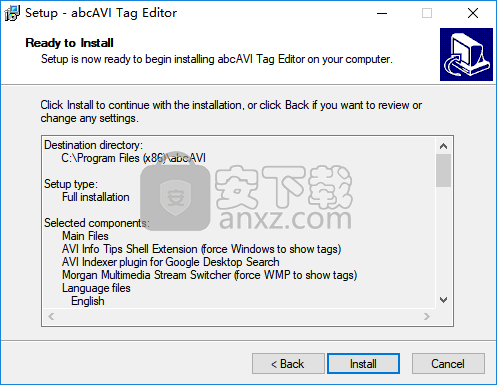 abcAVI Tag Editor(AVI信息编辑工具)