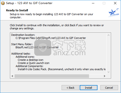 123 AVI to GIF Converter(视频转GIF工具