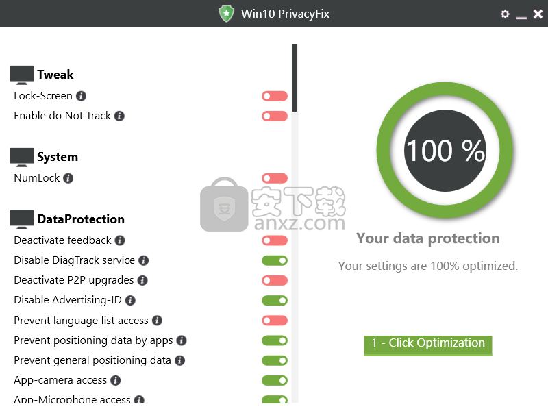 Win10 PrivacyFix 2020(win10隐私保护软件)