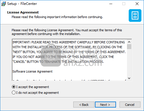 instaling Lucion FileCenter Suite 12.0.11