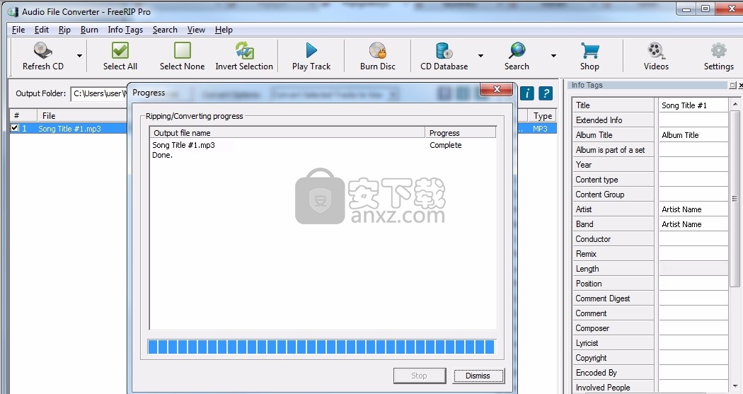 FreeRIP MP3 Converter中文(cd转换成mp3工具)