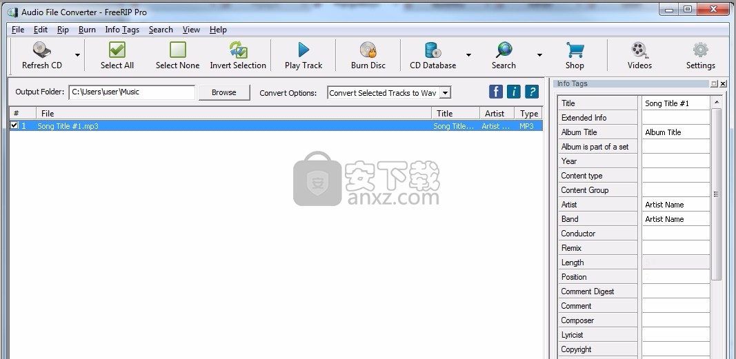 FreeRIP MP3 Converter中文(cd转换成mp3工具)