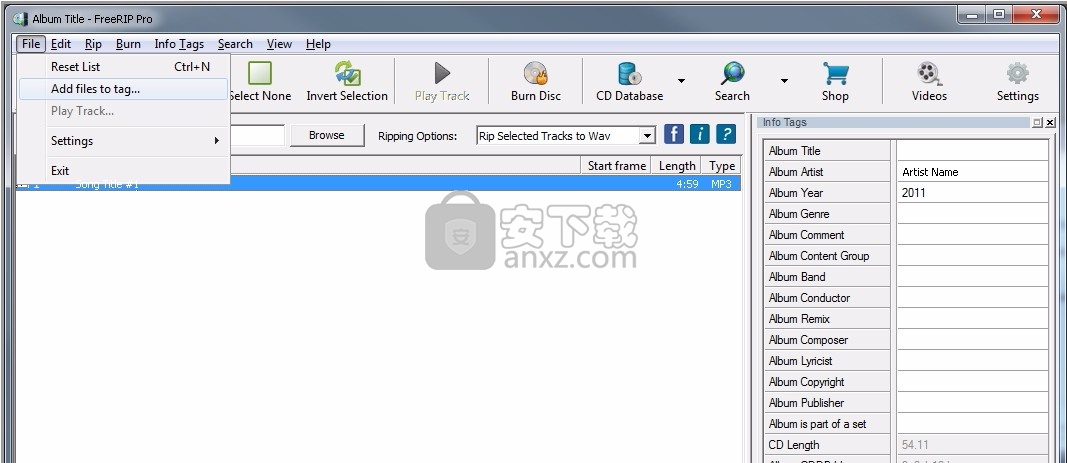 FreeRIP MP3 Converter中文(cd转换成mp3工具)