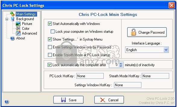 Chris PC-Lock(计算机锁定工具)