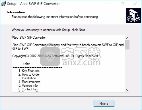 SWF转GIF工具(Aleo SWF GIF Converter)