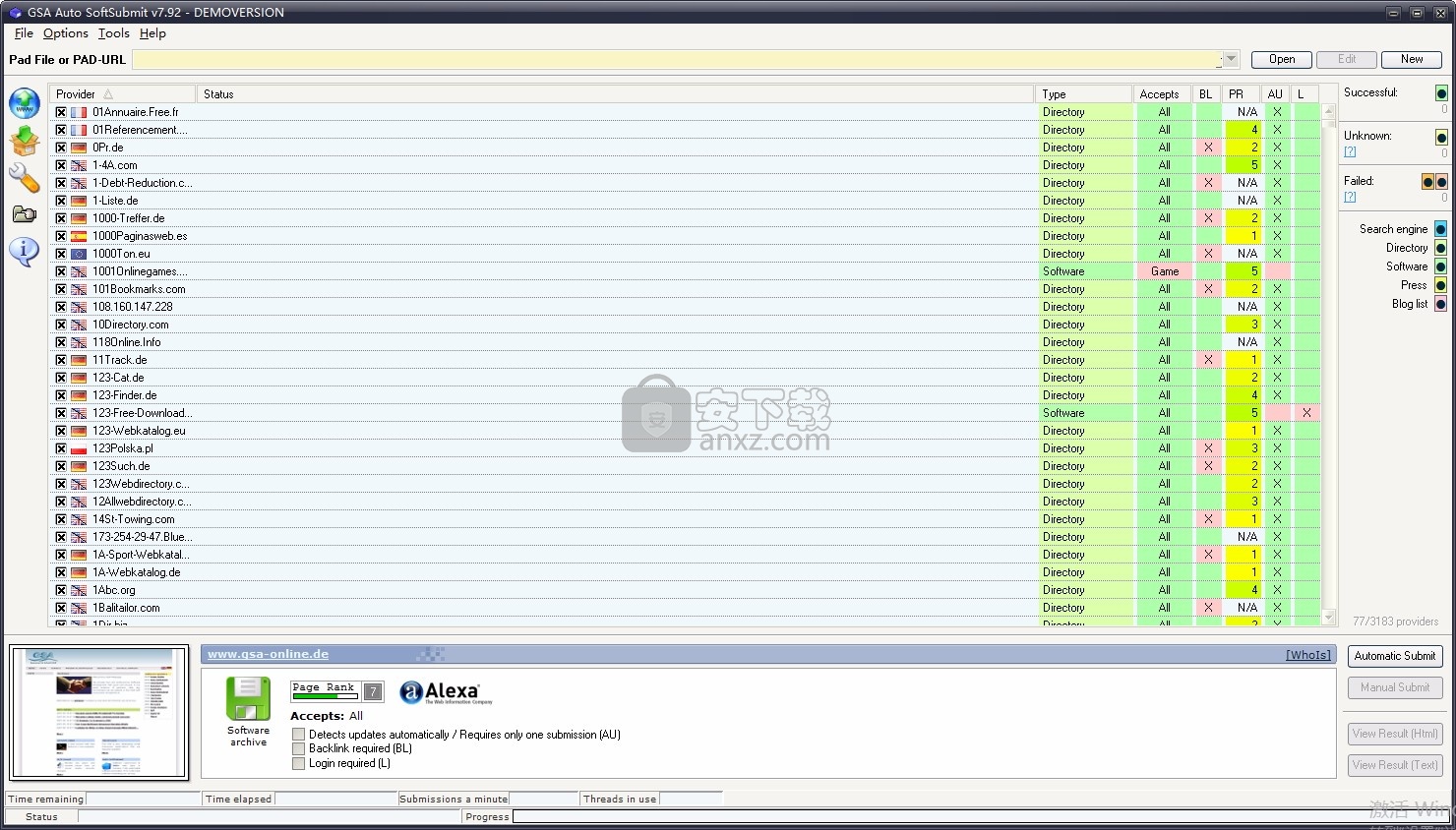 GSA Auto SoftSubmit(软件发布自动提交工具)