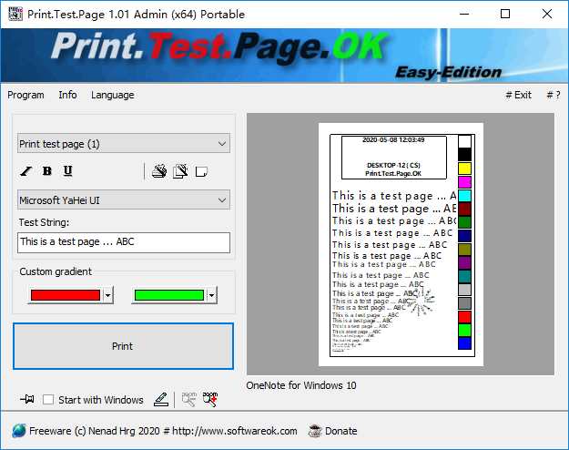 for iphone instal Print.Test.Page.OK 3.02 free