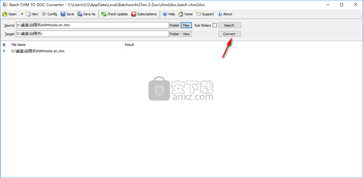 Batch CHM to DOC Converter(chm转word转换器)