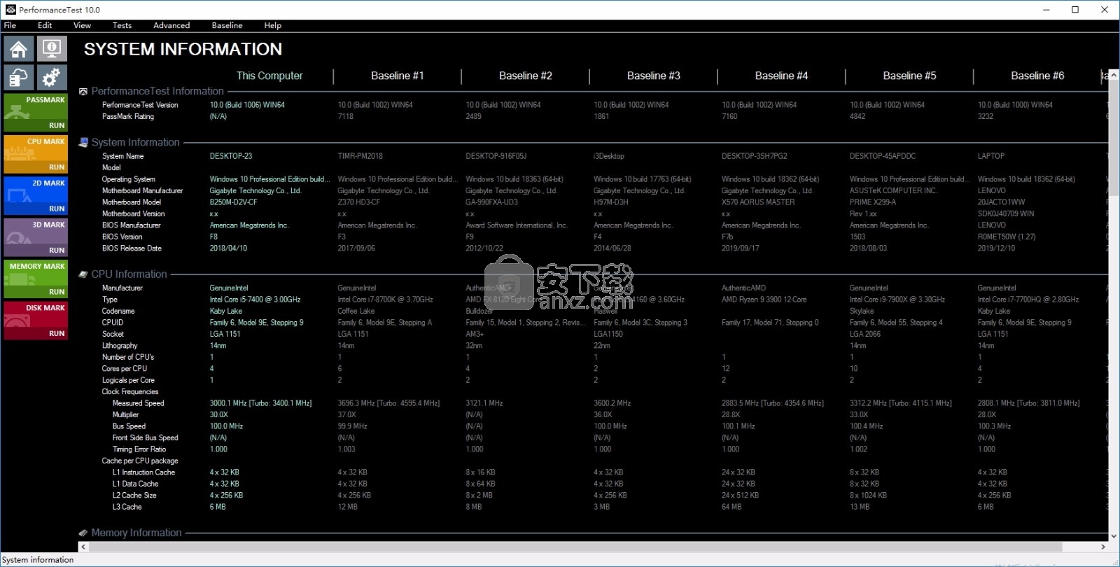 PerformanceTest(电脑系统硬件性能测试工具)