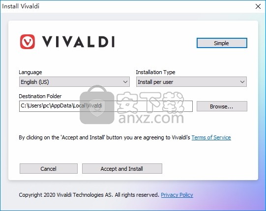 vivaldi浏览器(blink内核的浏览器)