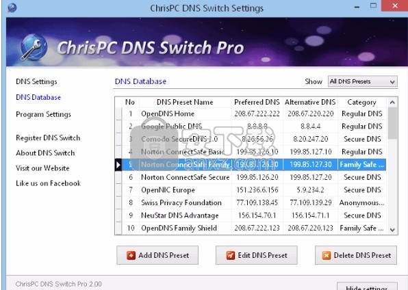 ChrisPC DNS Switch Pro(DNS修改切换工具)