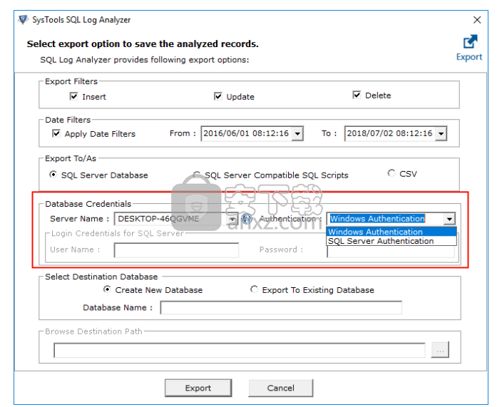 SysTools SQL Log Analyzer(sql日志分析工具)