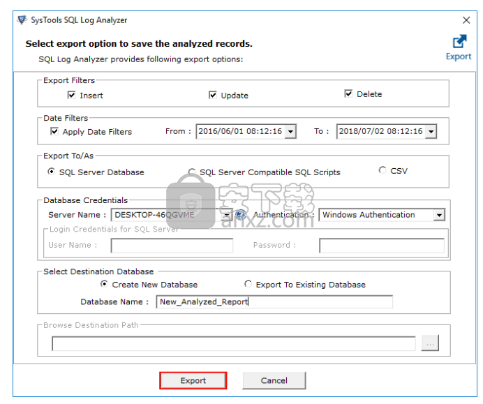 SysTools SQL Log Analyzer(sql日志分析工具)