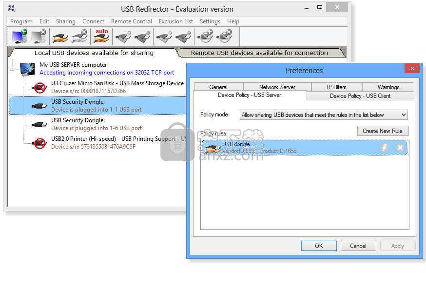 USB Redirector(usb设备共享软件)