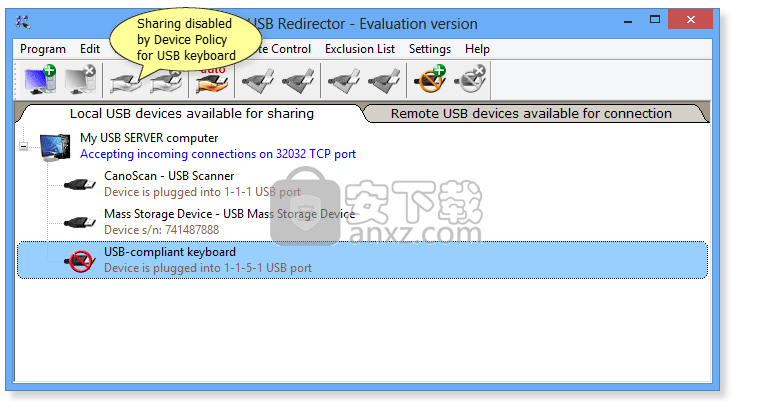 USB Redirector(usb设备共享软件)