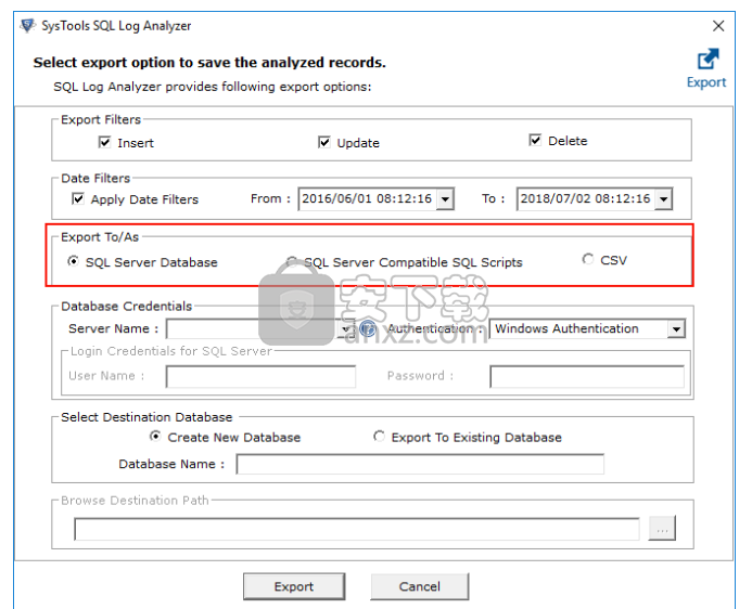 SysTools SQL Log Analyzer(sql日志分析工具)