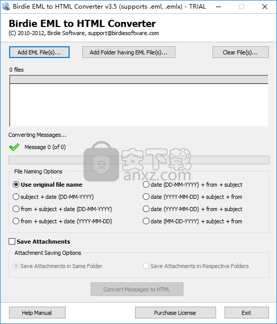 Birdie EML to HTML Converter(EML转HTML转换器)
