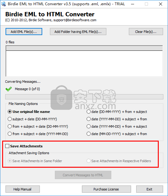 Birdie EML to HTML Converter(EML转HTML转换器)