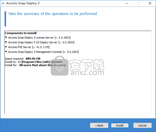 Acronis Snap Deploy(磁盘映像创建和系统部署软件)