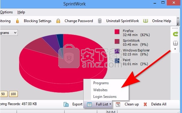 SprintWork(时间干扰与跟踪软件)