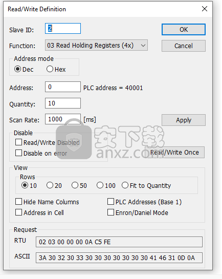 Modbus Poll(Modbus模拟器)