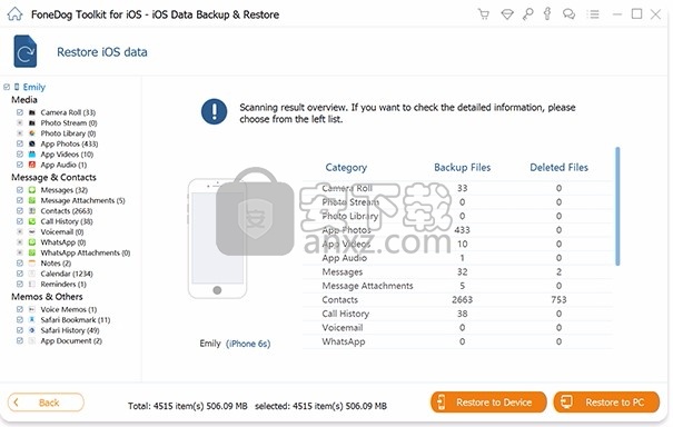 iOS Data Backup & Restore(数据文件备份与恢复工具)