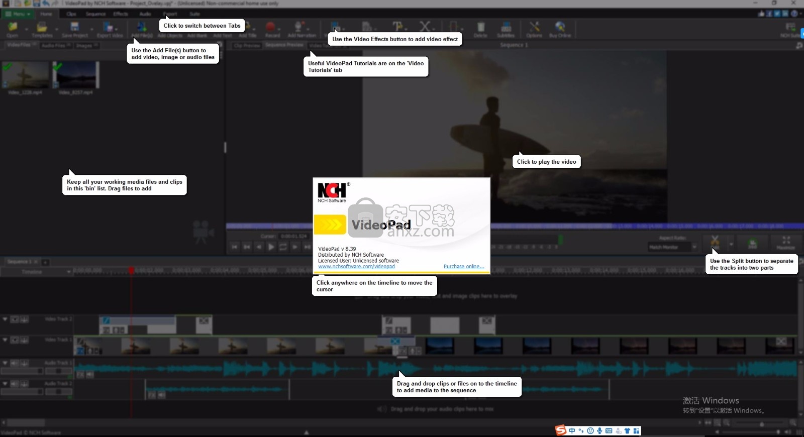VideoPad Video Editor(迷你视频编辑器)