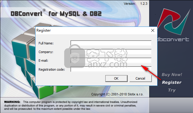 DBConvert for MySQL&DB2(数据转换工具)