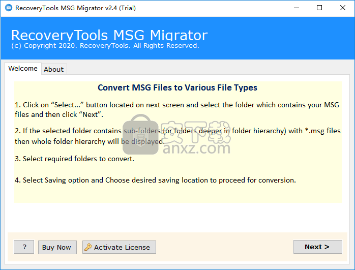 RecoveryTools MSG Migrator(MSG文件转换器)