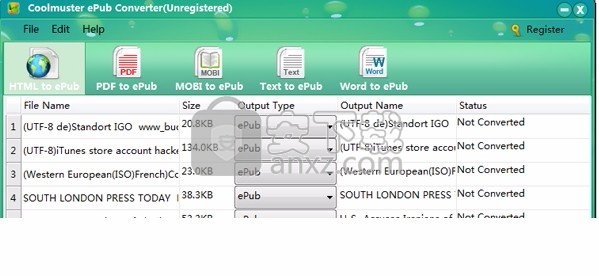 Coolmuster ePub Converter(文件格式转换工具)