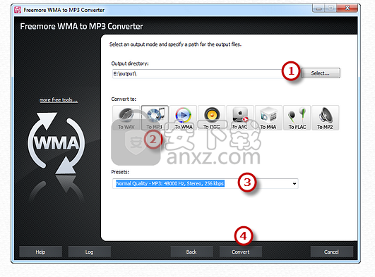 Freemore WMA to MP3 Converter(WMA转MP3转换器)