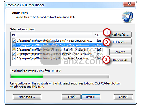 Freemore CD Burner Ripper(cd音轨抓取软件)