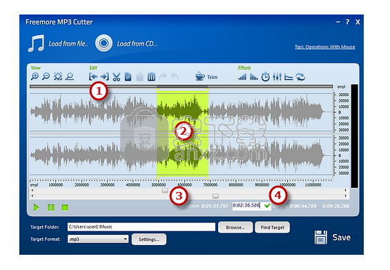 Freemore MP3 Cutter(MP3剪辑工具)