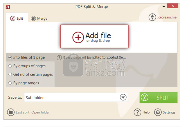 icecream pdf split merge(PDF分割合并软件)