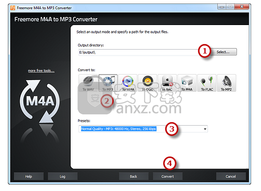 Freemore M4A to MP3 Converter(m4a转mp3转换器)