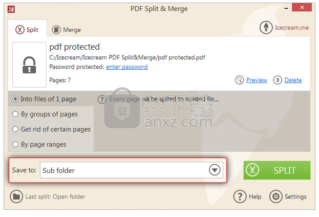 icecream pdf split merge(PDF分割合并软件)