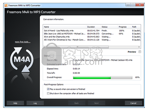 Freemore M4A to MP3 Converter(m4a转mp3转换器)