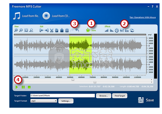 Freemore MP3 Cutter(MP3剪辑工具)