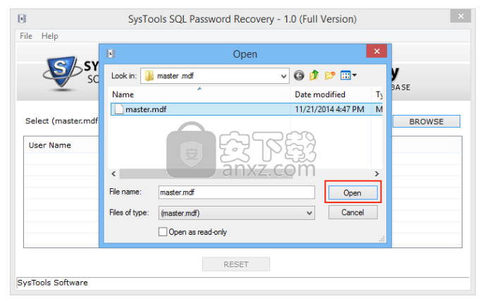 SysTools SQL Password Recovery(SQL密码恢复工具)