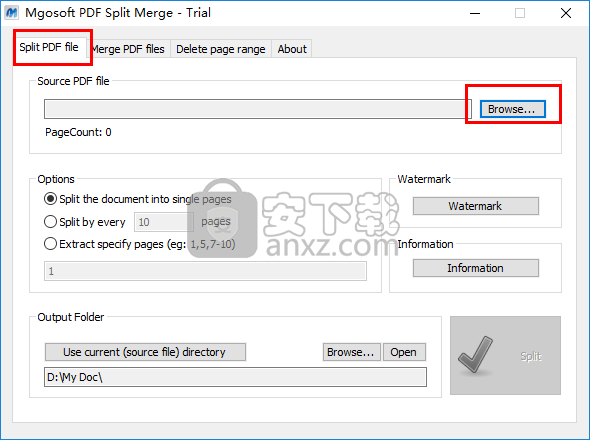 Mgosoft PDF Split Merge(pdf拆分合并软件)