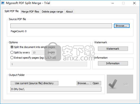 Mgosoft PDF Split Merge(pdf拆分合并软件)