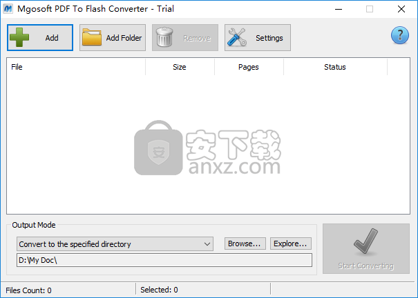 Mgosoft PDF To Flash Converter(PDF转Flash转换器)