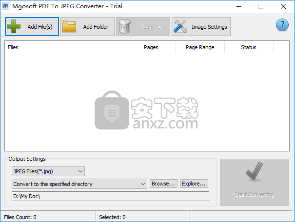 Mgosoft PDF To JPEG Converter(PDF转JPEG软件)