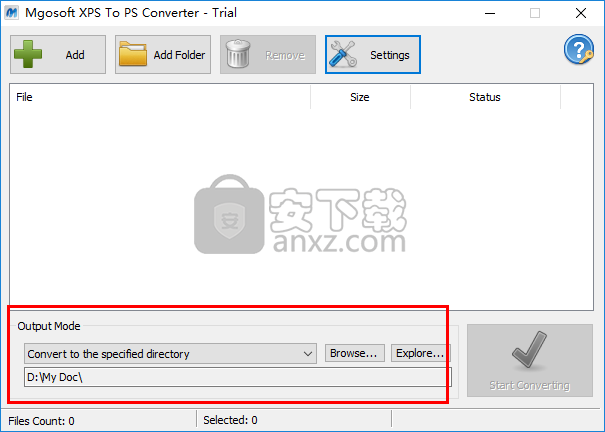 Mgosoft XPS To PS Converter(XPS转PS转换器)