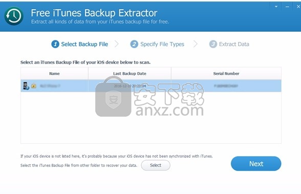 Free iTunes Backup Extractor(备份数据提取工具)