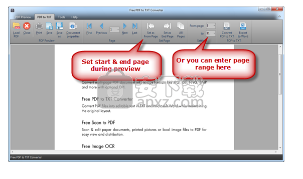 Free PDF to TXT Converter(PDF转TXT转换器)