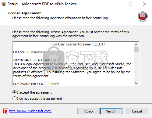 4Videosoft PDF to ePub Maker(pdf转epub转换器)