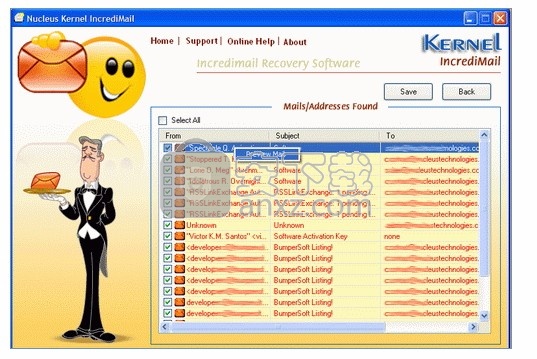 Kernel for IncrediMail Recovery(电子邮件恢复工具)